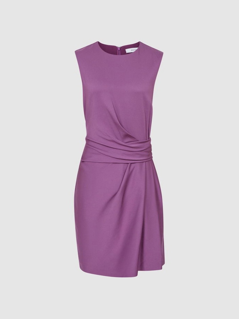 NWT Reiss Essie Fitted Shift Mini Dress Purple Size 10